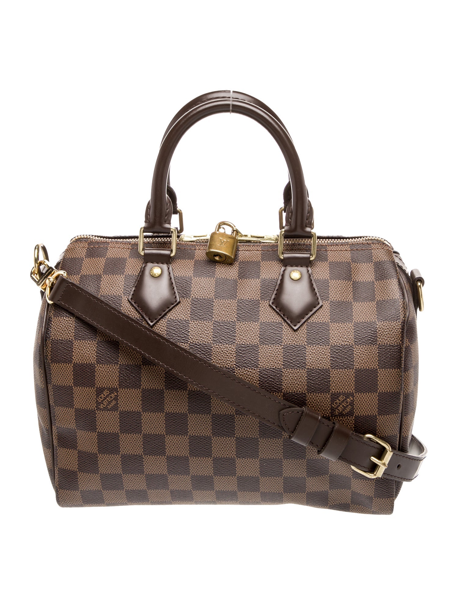 Louis Vuitton Damier Ebene Speedy Bandouliere 25