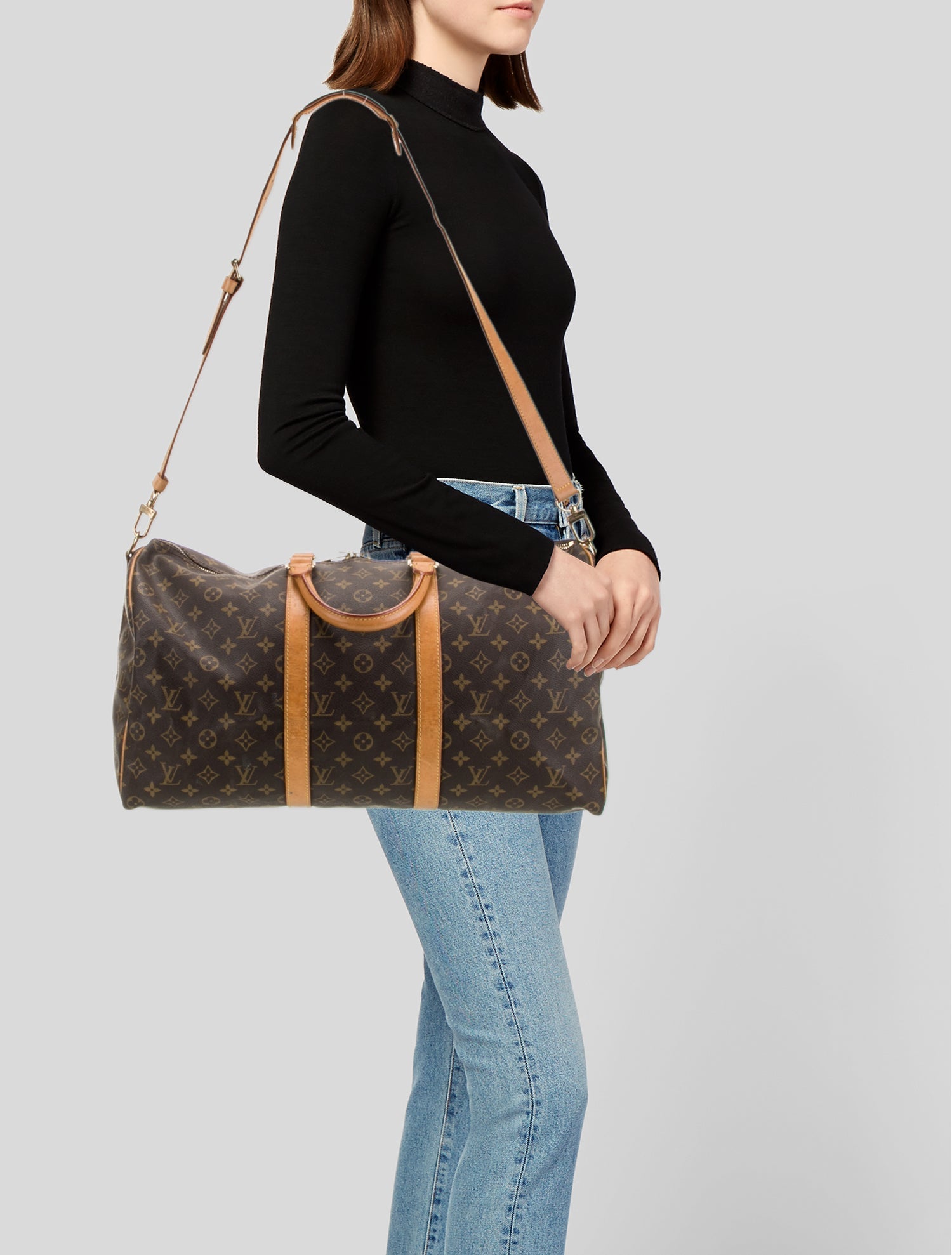 Louis Vuitton LV Monogram Keepall Bandouliere 50 Vintage
