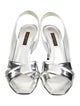 Louis Vuitton Patent Leather Slingback Sandals