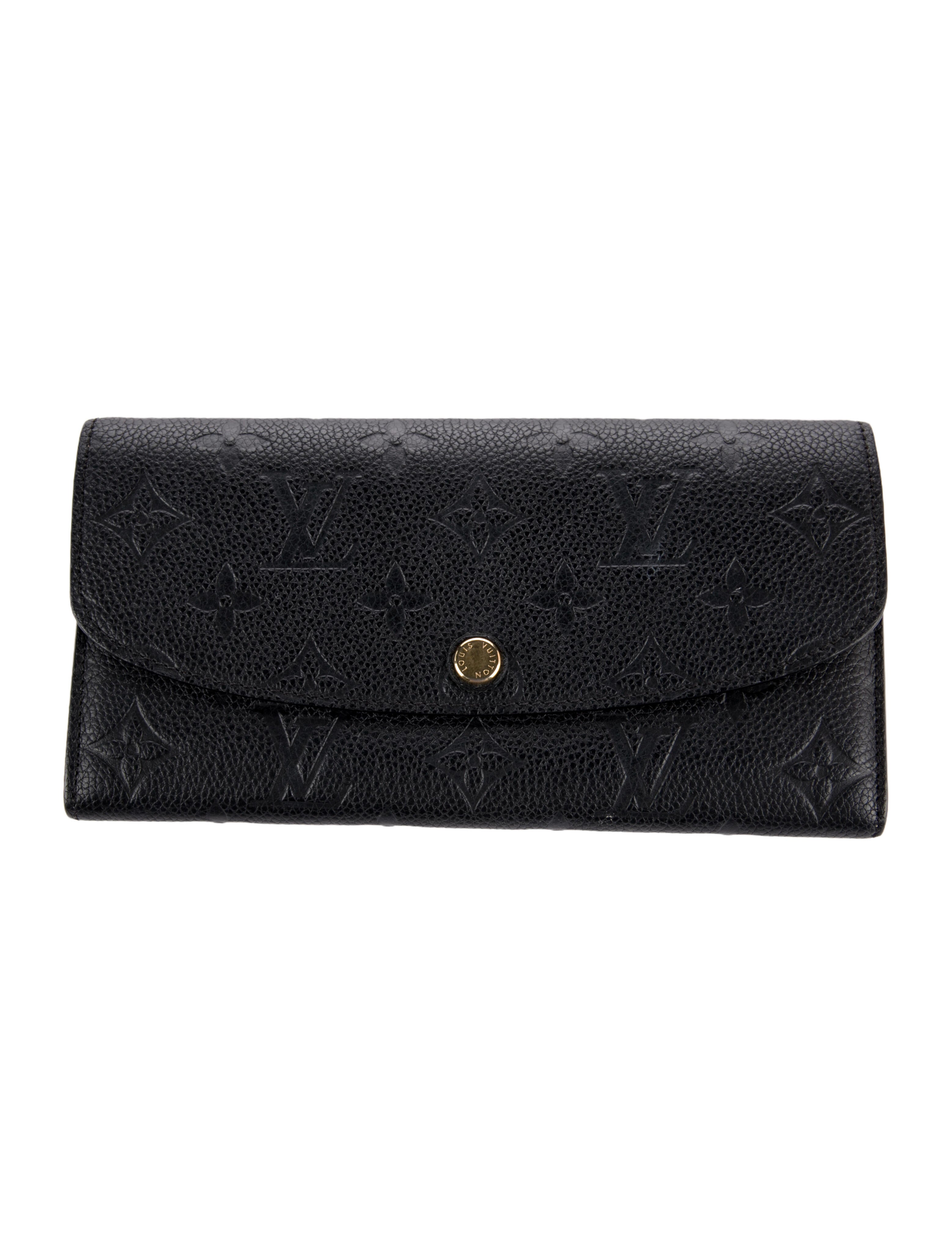 Louis Vuitton LV Monogram Empreinte Leather Emilie Wallet