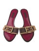 Louis Vuitton Monogram Pattern Leather Slides