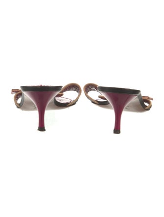 Louis Vuitton Monogram Pattern Leather Slides