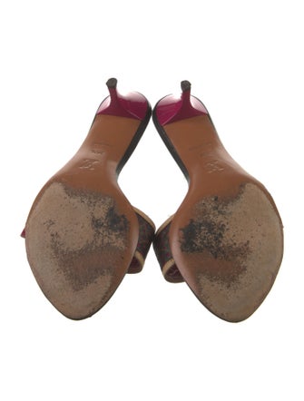 Louis Vuitton Monogram Pattern Leather Slides