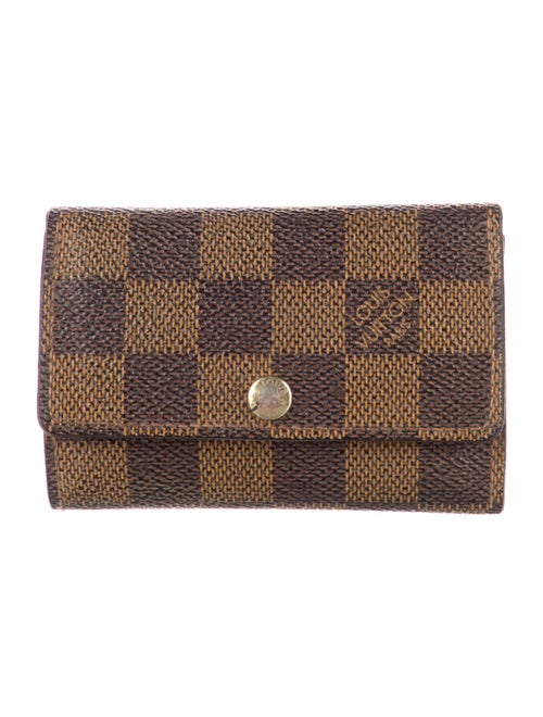 Louis Vuitton Damier Ebene Pattern Coated Canvas Key Holder