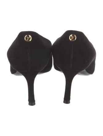Louis Vuitton LV Monogram Suede Pumps