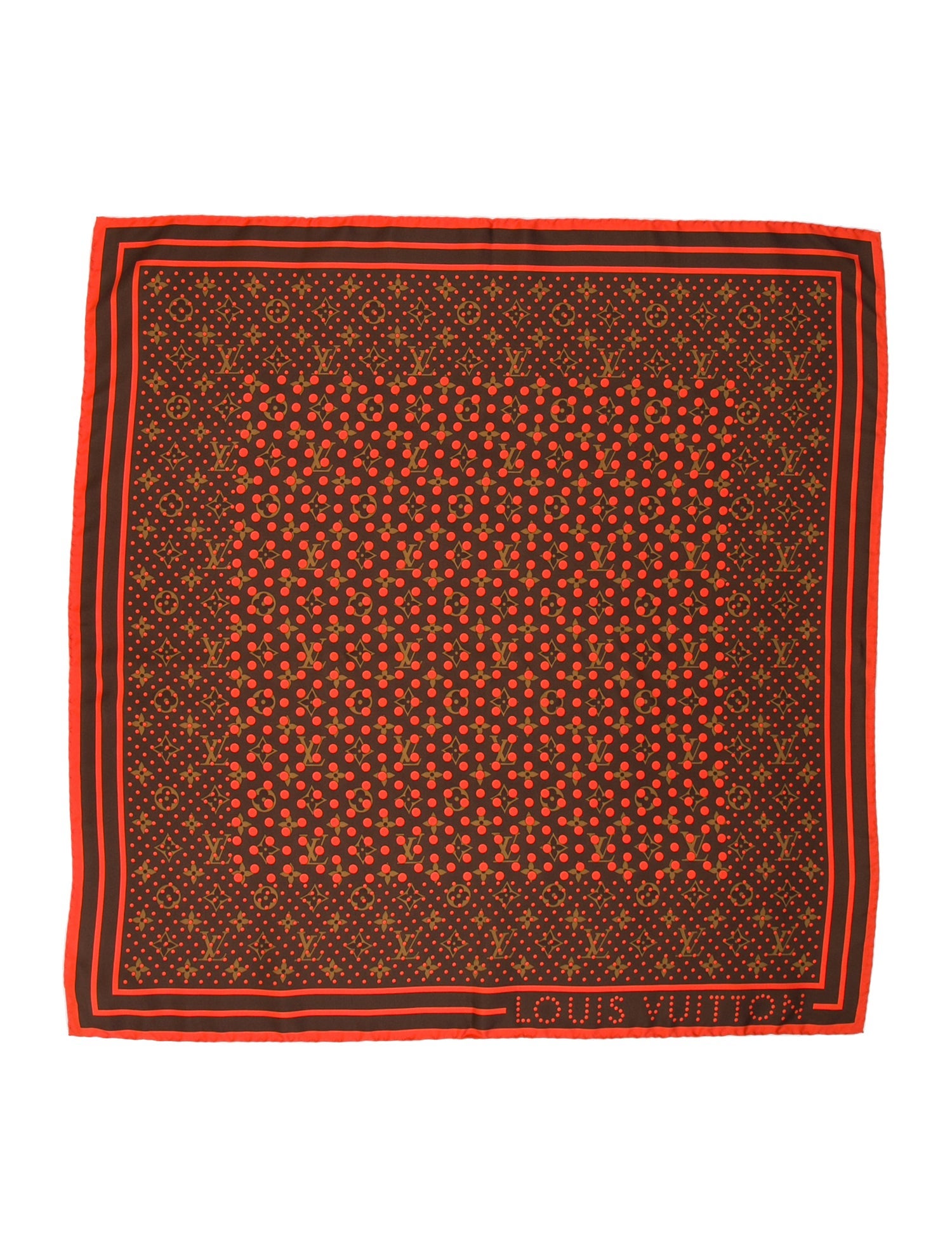 Louis Vuitton Silk LV Monogram Scarf