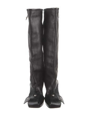 Louis Vuitton Monogram Pattern Leather Boots