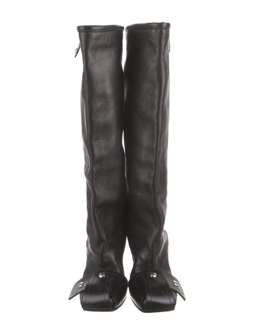 Louis Vuitton Monogram Pattern Leather Boots