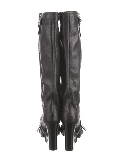 Louis Vuitton Monogram Pattern Leather Boots