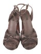 Louis Vuitton Snakeskin Animal Print Sandals