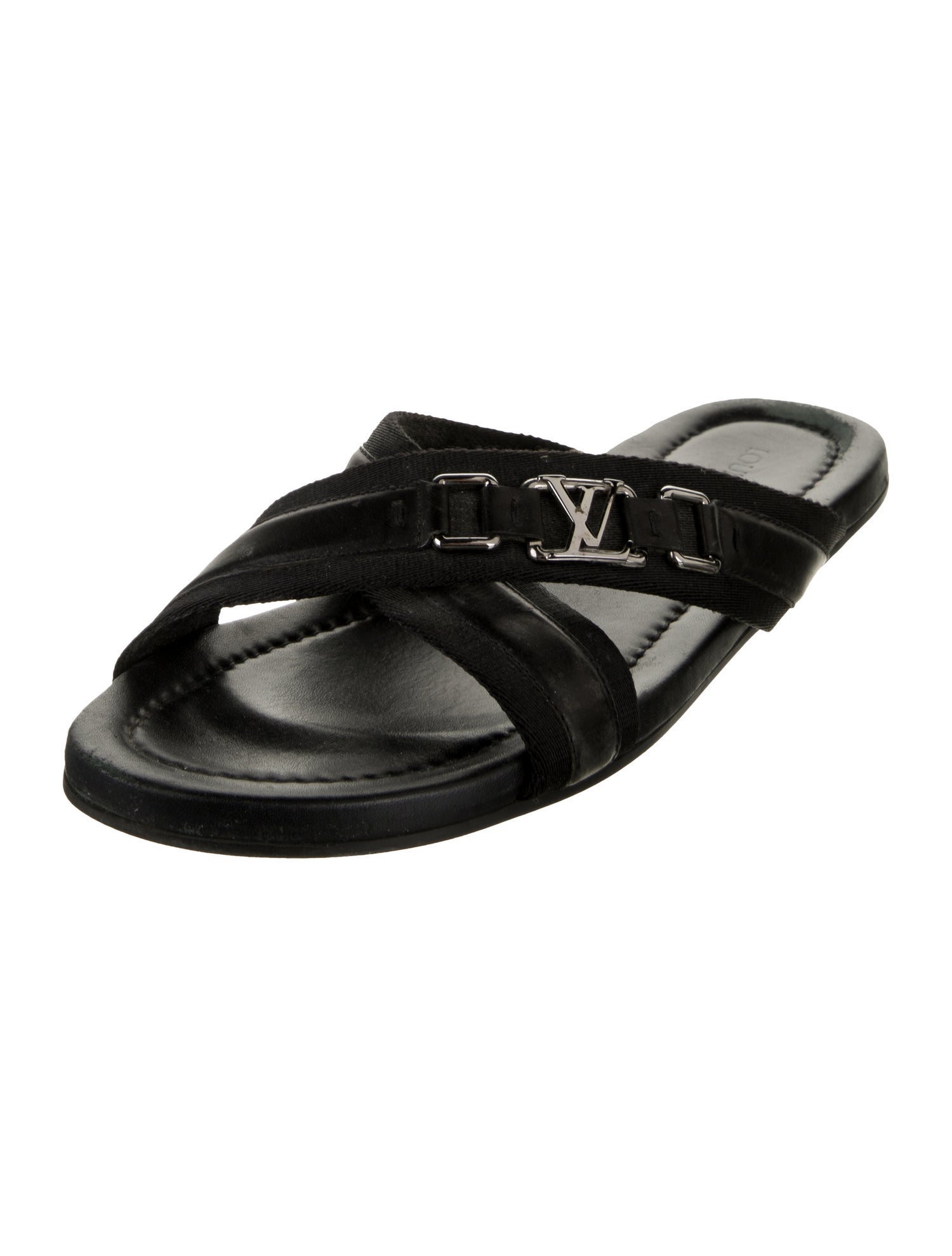 Louis Vuitton Canvas Slides