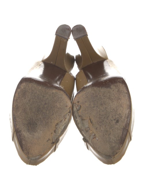 Louis Vuitton LV Monogram Patent Leather Slingback Pumps