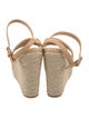 Louis Vuitton Raffia Whipstitch Trim Espadrilles