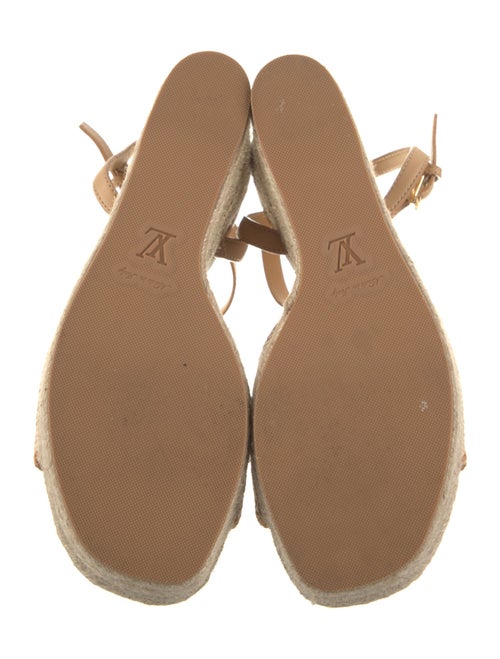 Louis Vuitton Raffia Whipstitch Trim Espadrilles