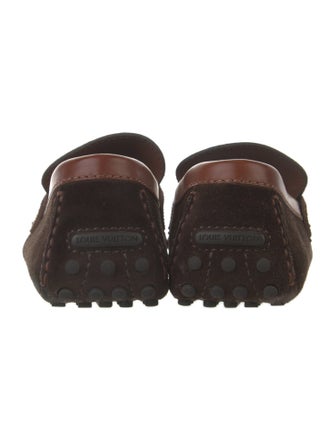 Louis Vuitton Signature Logo Suede Drivers