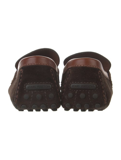 Louis Vuitton Signature Logo Suede Drivers