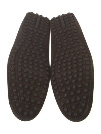 Louis Vuitton Signature Logo Suede Drivers