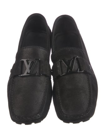 Louis Vuitton Suede Glitter Accents Drivers