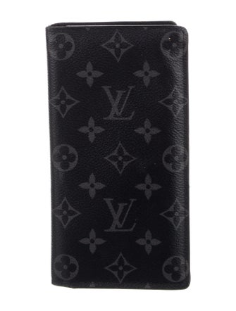 Louis Vuitton Monogram Eclipse Coated Canvas Brazza Wallet