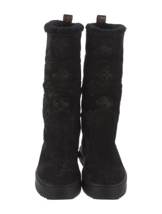 Louis Vuitton LV Monogram Suede Boots