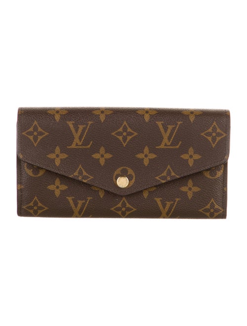Louis Vuitton LV Monogram Coated Canvas Sarah Wallet
