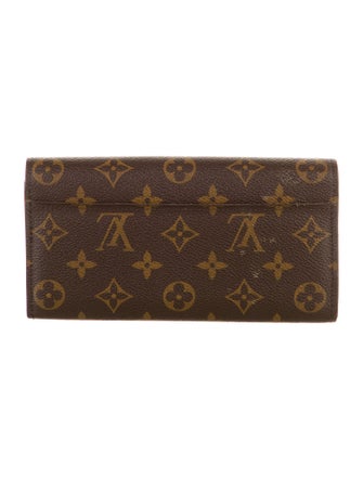 Louis Vuitton LV Monogram Coated Canvas Sarah Wallet