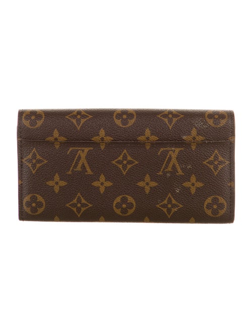Louis Vuitton LV Monogram Coated Canvas Sarah Wallet