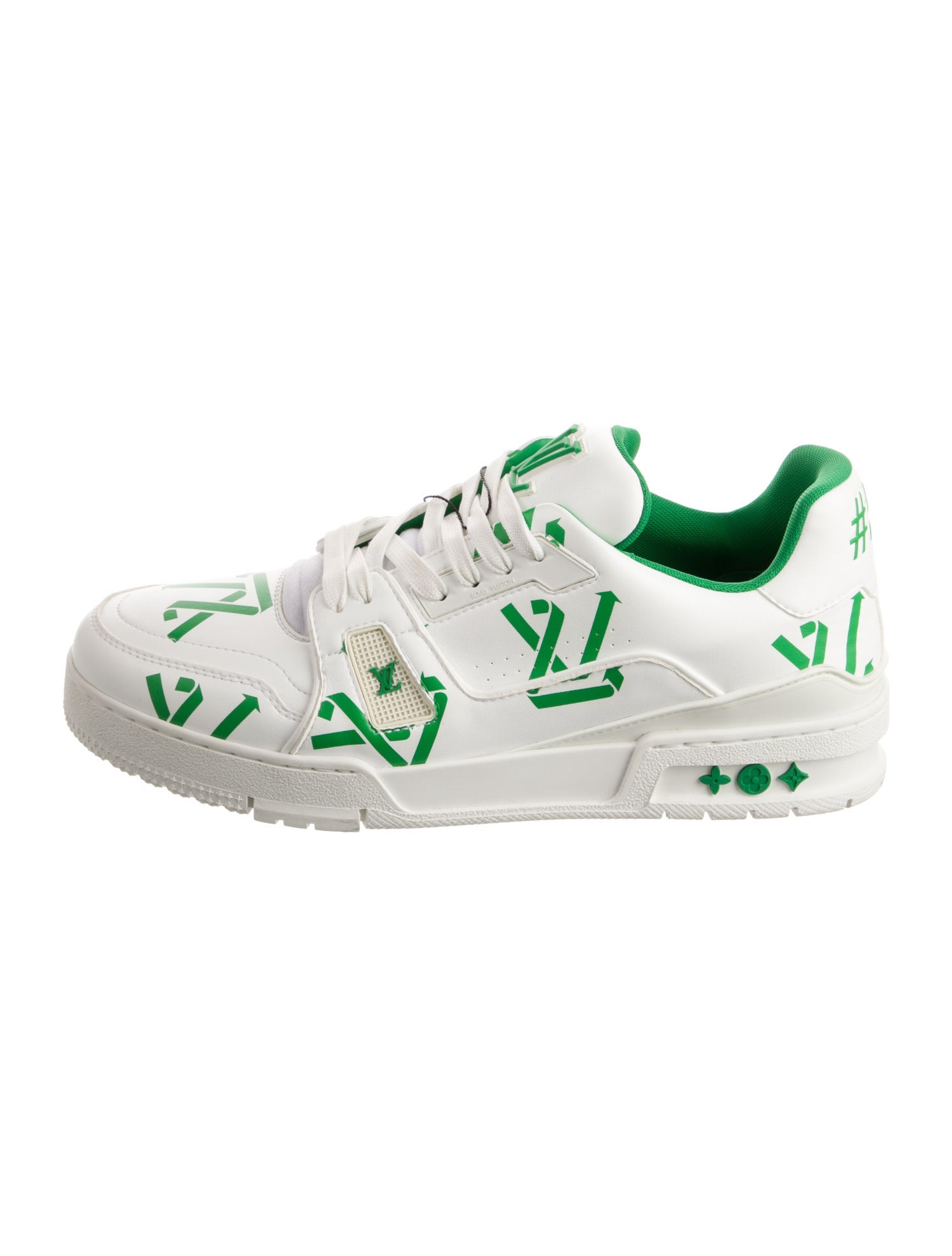Louis Vuitton LV Trainer Green 'Recycled' Sneakers