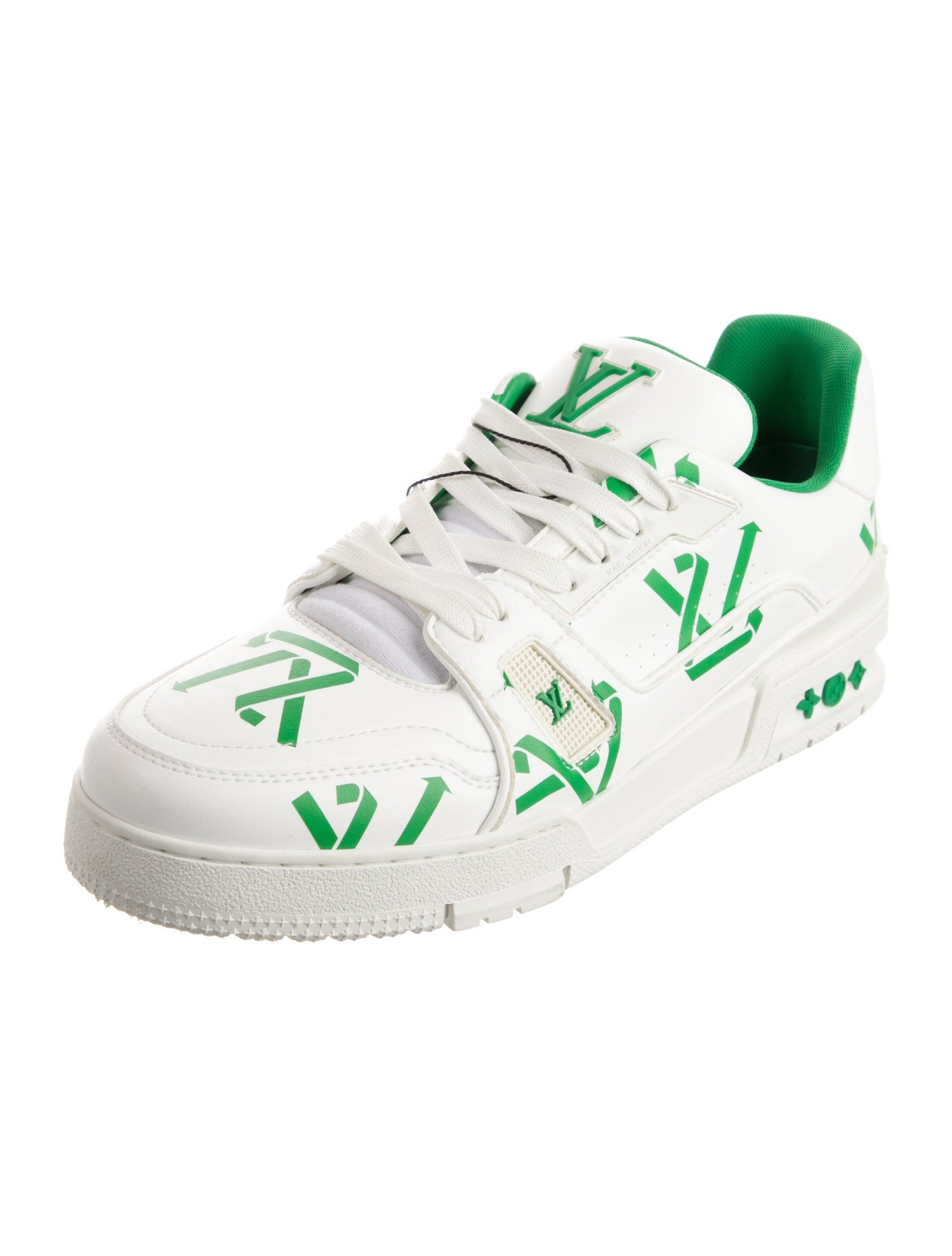 Louis Vuitton LV Trainer Green 'Recycled' Sneakers