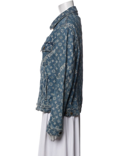 Louis Vuitton x Supreme 2017 LV Monogram Trucker Jacket