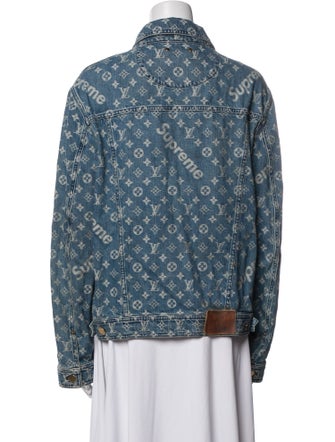 Louis Vuitton x Supreme 2017 LV Monogram Trucker Jacket