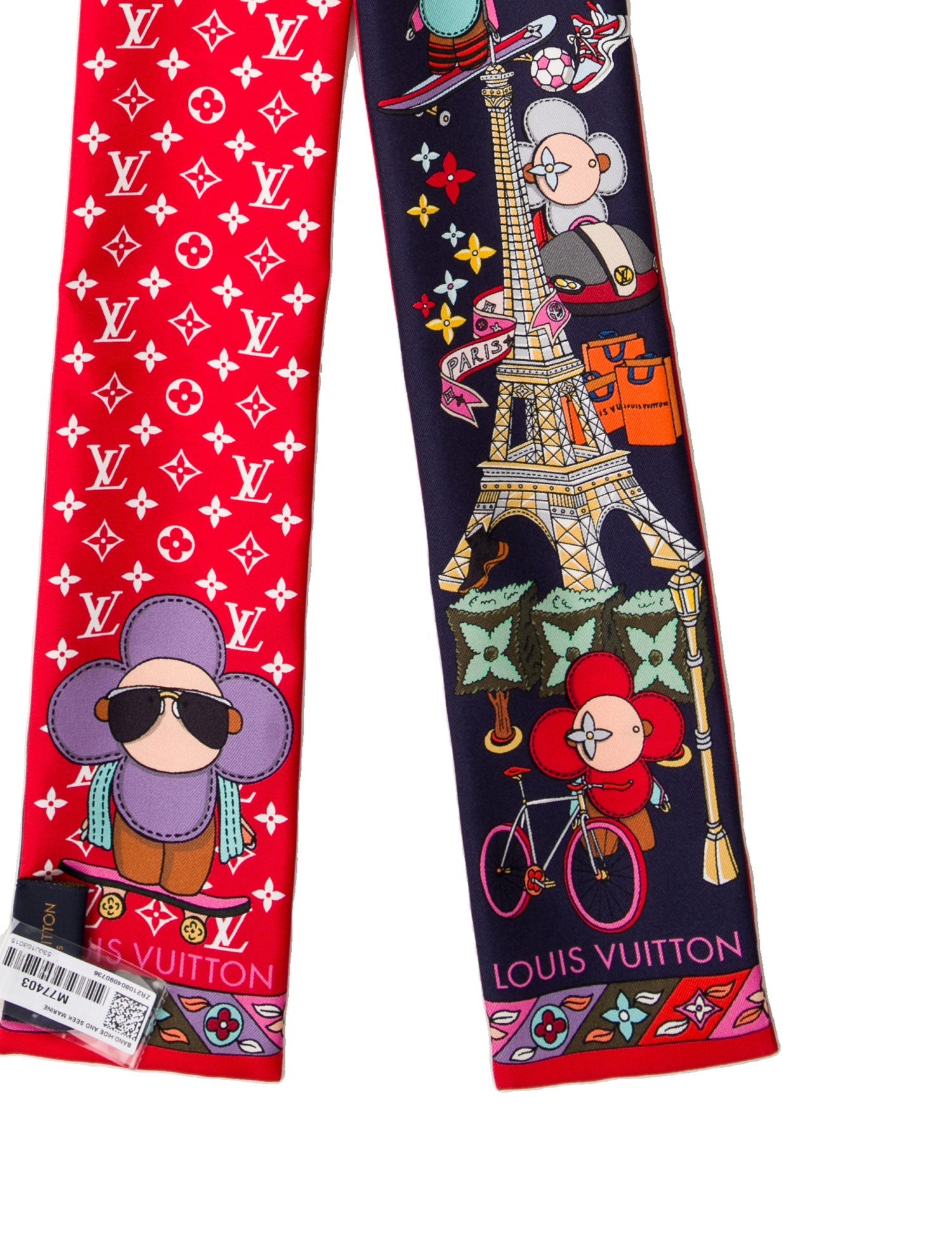 Louis Vuitton Hide and Seek Silk Bandeau w/ Tags