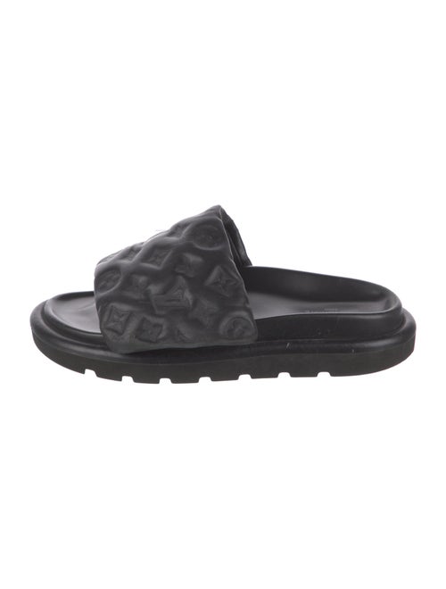 Louis Vuitton LV Monogram Leather Slides