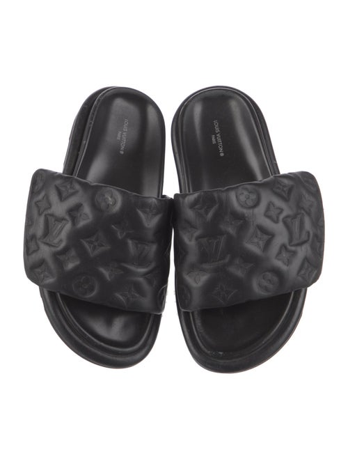 Louis Vuitton LV Monogram Leather Slides