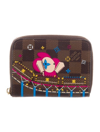Louis Vuitton 2020 Damier Ebene Pattern Zippy Coin Purse