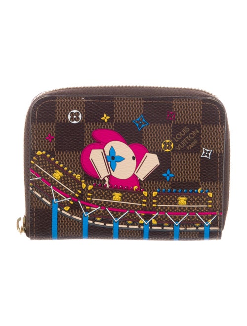 Louis Vuitton 2020 Damier Ebene Pattern Zippy Coin Purse