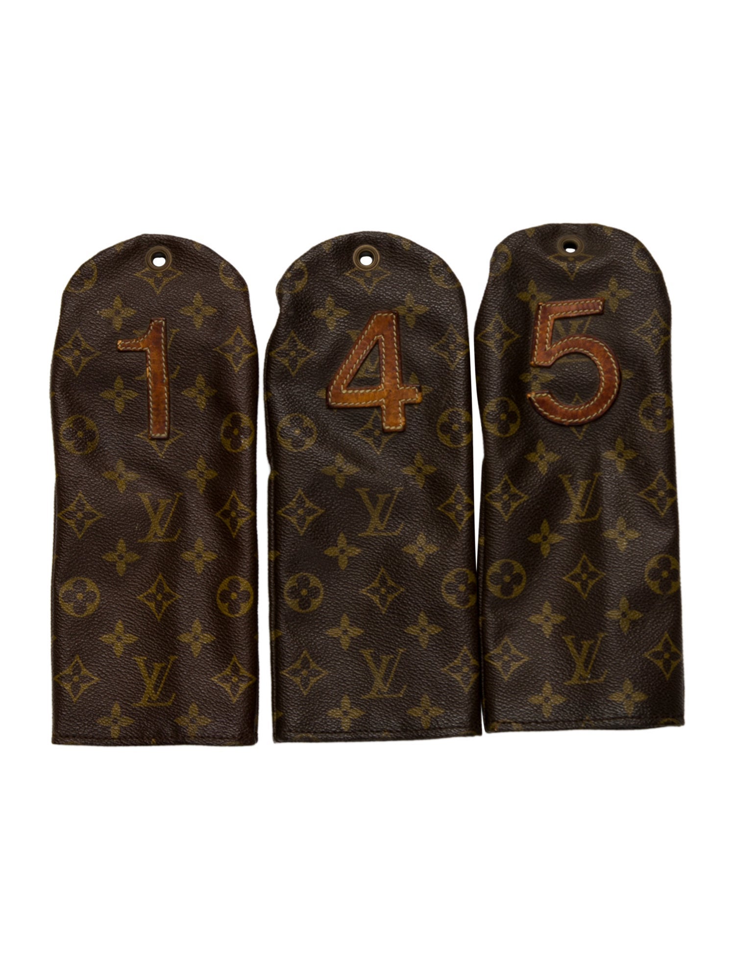 Louis Vuitton Set Of 3 Monogram Golf Covers