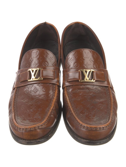 Louis Vuitton LV Monogram Leather Loafers