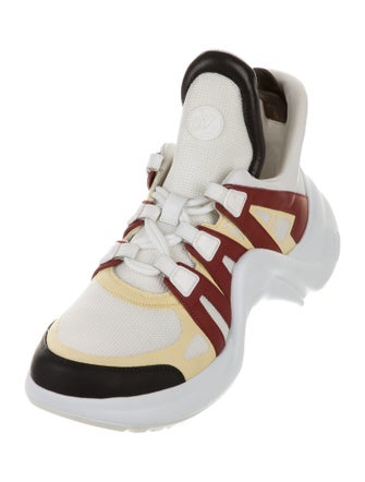 Louis Vuitton Mesh Colorblock Pattern Sneakers