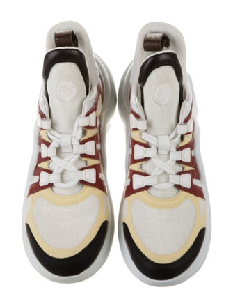 Louis Vuitton Mesh Colorblock Pattern Sneakers