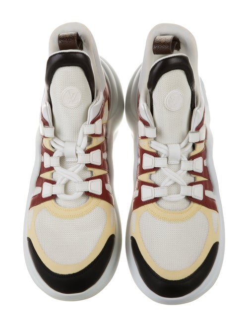 Louis Vuitton Mesh Colorblock Pattern Sneakers