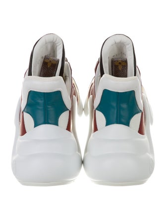 Louis Vuitton Mesh Colorblock Pattern Sneakers