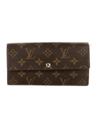 Louis Vuitton Monogram Pattern Coated Canvas Sarah Wallet