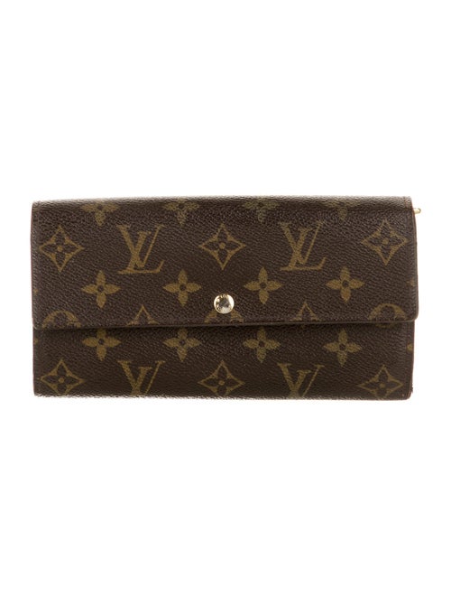 Louis Vuitton Monogram Pattern Coated Canvas Sarah Wallet