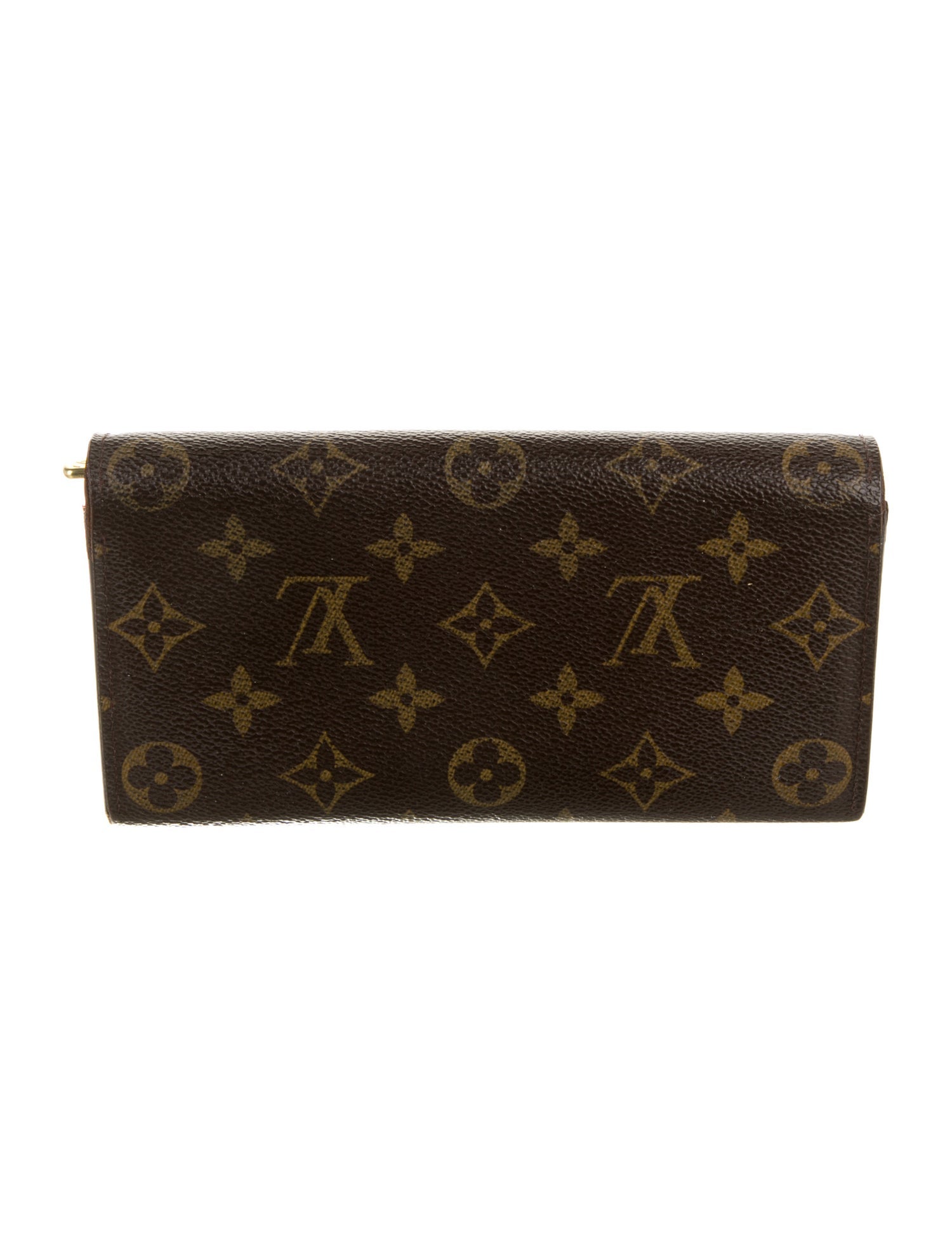 Louis Vuitton Monogram Pattern Coated Canvas Sarah Wallet