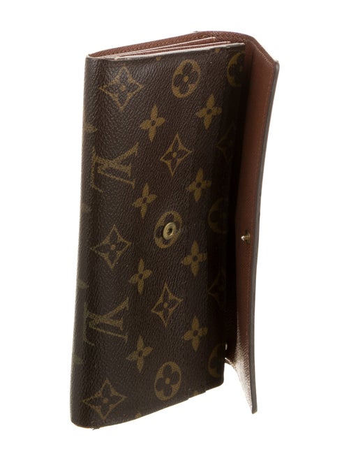 Louis Vuitton Monogram Pattern Coated Canvas Sarah Wallet
