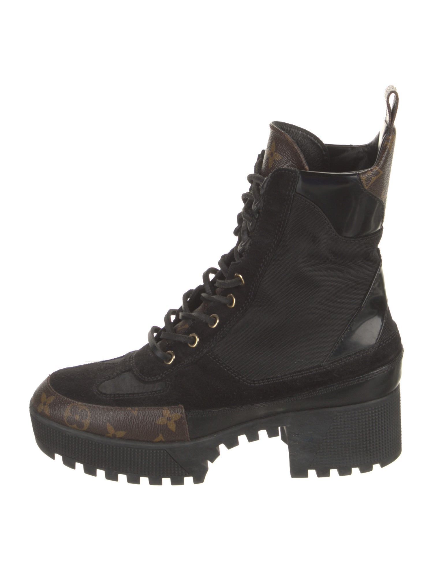Louis Vuitton Laureate LV Monogram Combat Boots