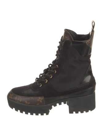 Louis Vuitton Laureate LV Monogram Combat Boots