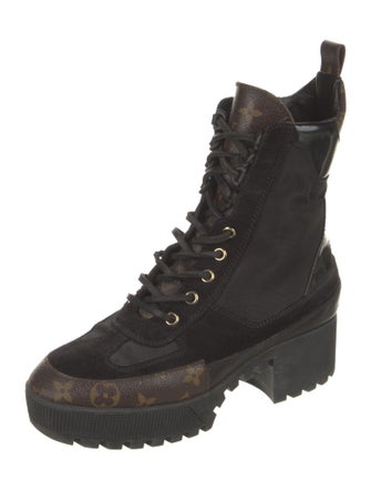 Louis Vuitton Laureate LV Monogram Combat Boots