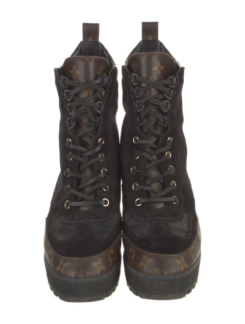 Louis Vuitton Laureate LV Monogram Combat Boots